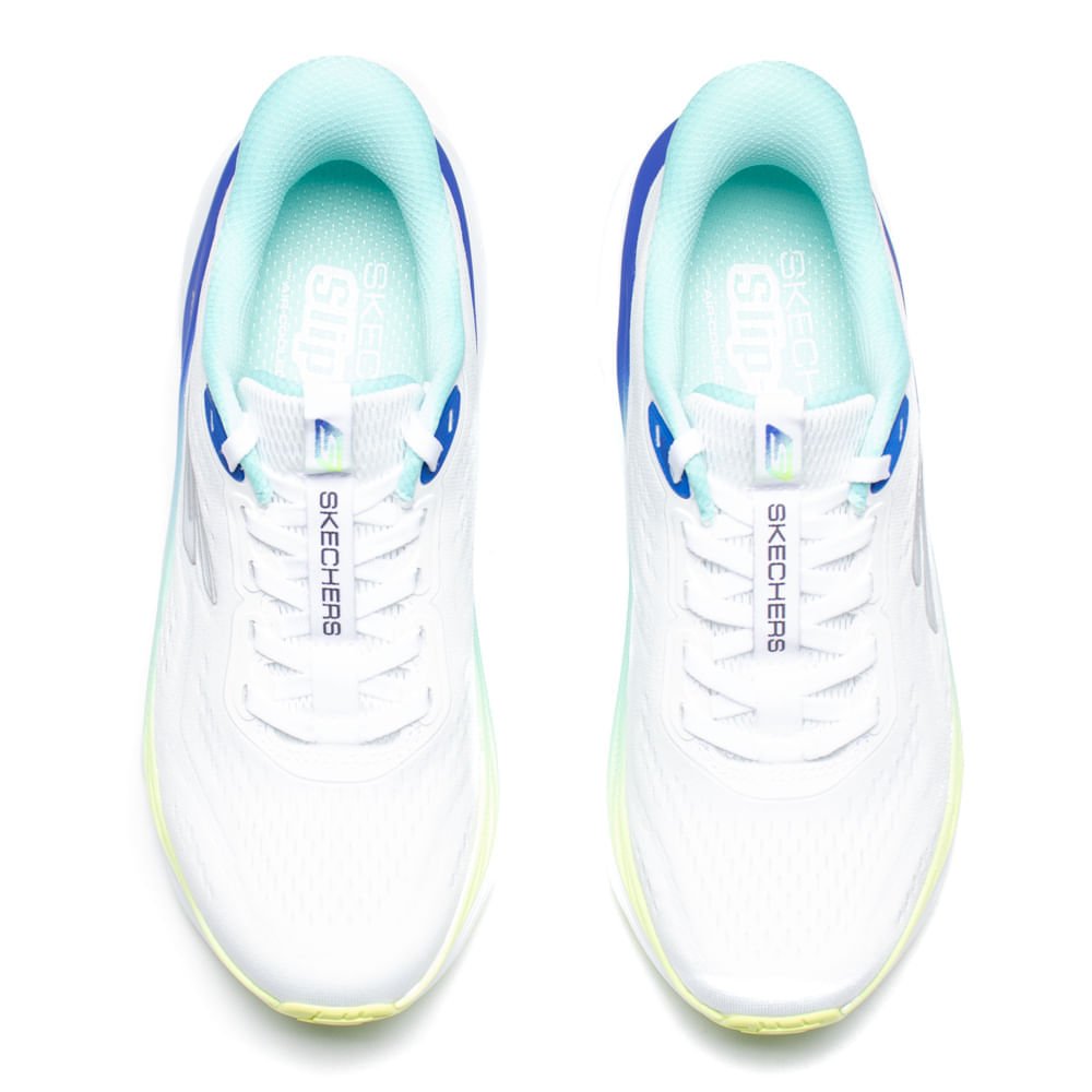 Tênis Feminino Skechers Max Run M-Strike Branco/Multi Branco 4