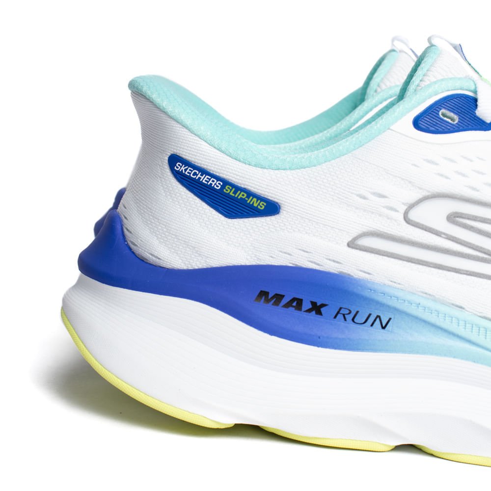 Tênis Feminino Skechers Max Run M-Strike Branco/Multi Branco 6