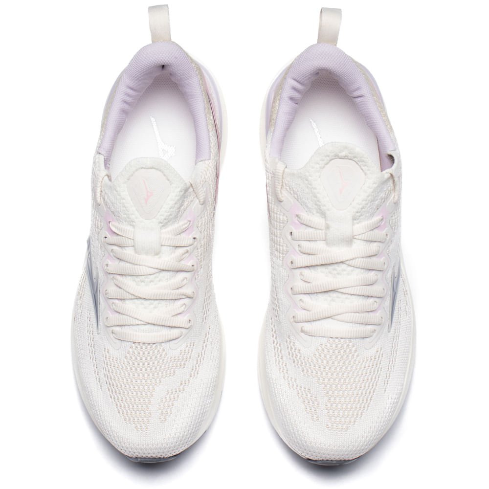 Tênis Feminino Mizuno Glow 3 Knit Off White/Multi Off White 4