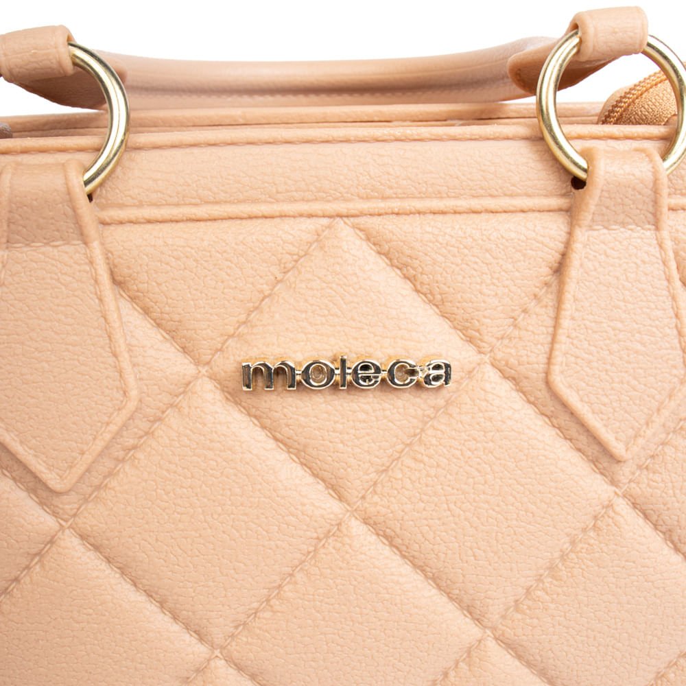 Bolsa Feminina Moleca Tiracolo Pequena Nude Nude 5