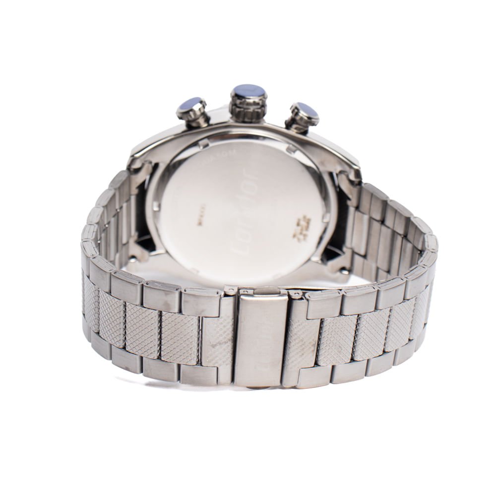 Relógio Masculino Condor Analógico COVD33AVV Prata Prata 2