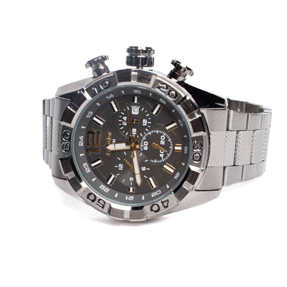 Relógio Masculino Condor Analógico COVD33AVV Prata Prata 3