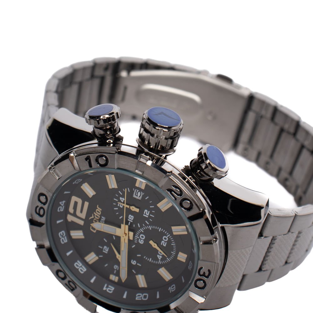 Relógio Masculino Condor Analógico COVD33AVV Prata Prata 4