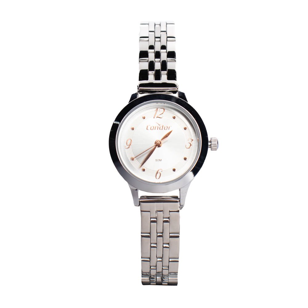 Relógio Feminino Condor CO2035NJK/K4K Kit Prata
