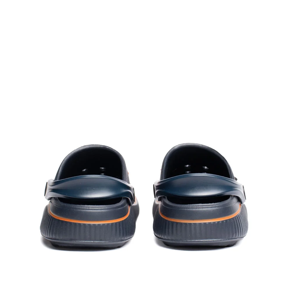 Sandália Babuche Infantil Molekinho Pins Marinho/Laranja Azul 3