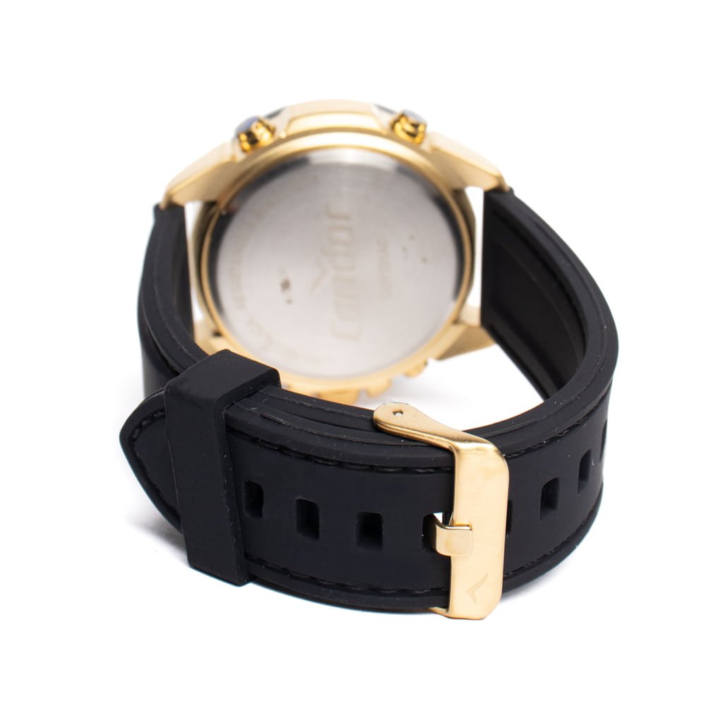 Relógio Masculino Condor Analógico/Digital COY121AA/4K Preto Dourado 2