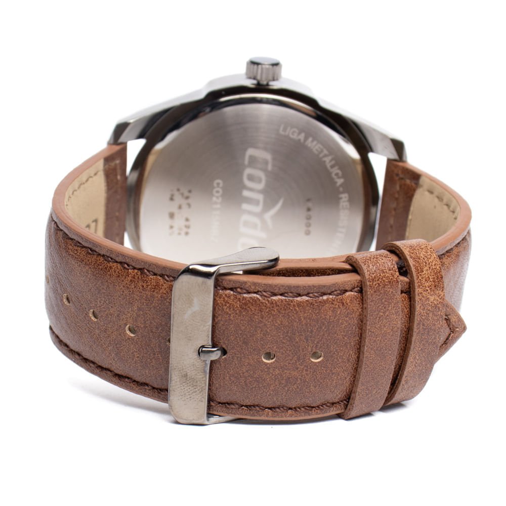 Relógio Masculino Condor Analógico CO2115NBZ/3F Marrom Preto 2