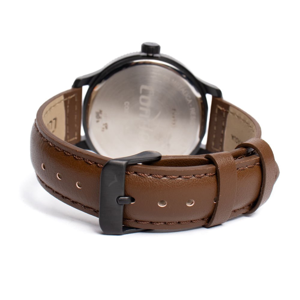 Relógio Masculino Condor Analógico CO2115NBQ/3P Marrom Preto 2
