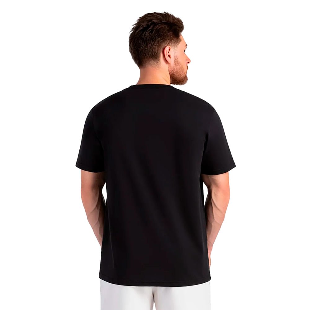 Camiseta Unissex Olympikus Comfy Estampa Corre 4 Preto Preto 2