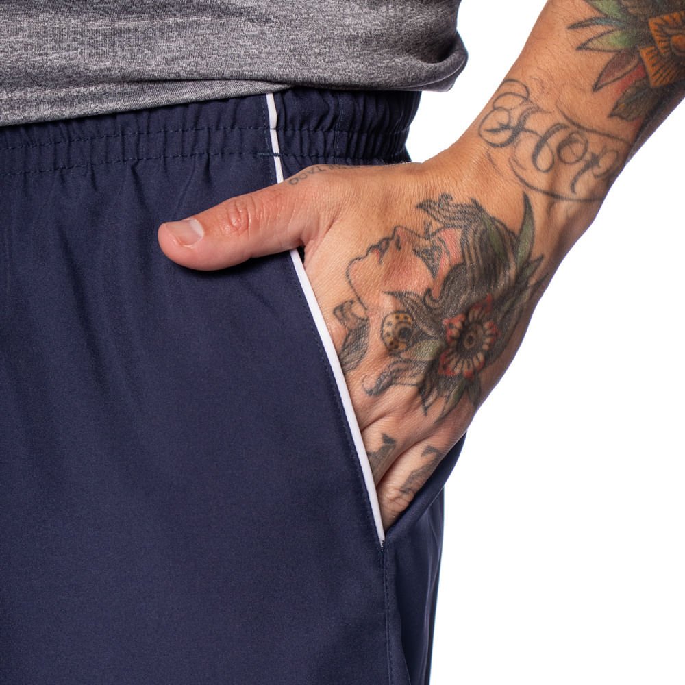 Bermuda Masculina Fila Train II Marinho/Branco Azul Marinho 3