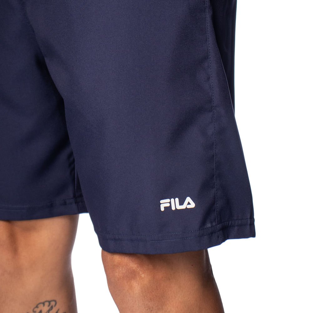 Bermuda Masculina Fila Train II Marinho/Branco Azul Marinho 4