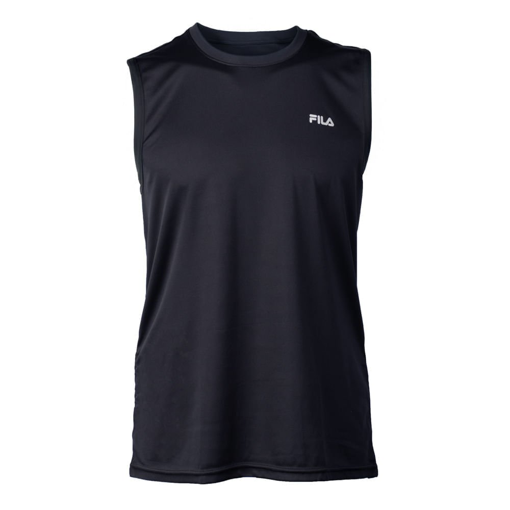 Regata Masculina Fila Basic Sports II UV Preto/Prata