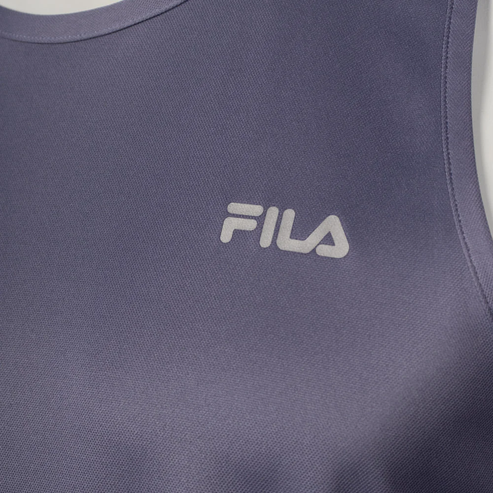 Regata Masculina Fila Basic Sports II Azul Escuro Cinza 3