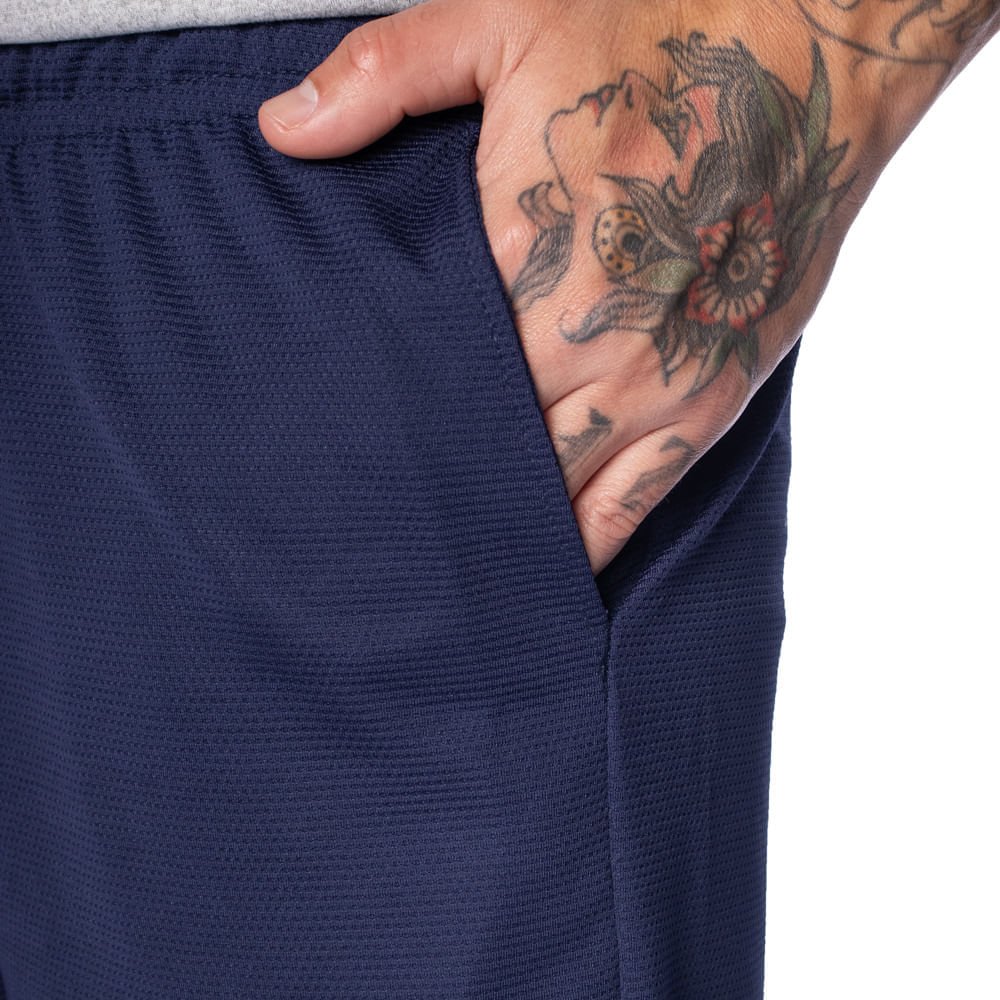 Bermuda Masculina Fila Sports Logo Marinho Azul Marinho 3