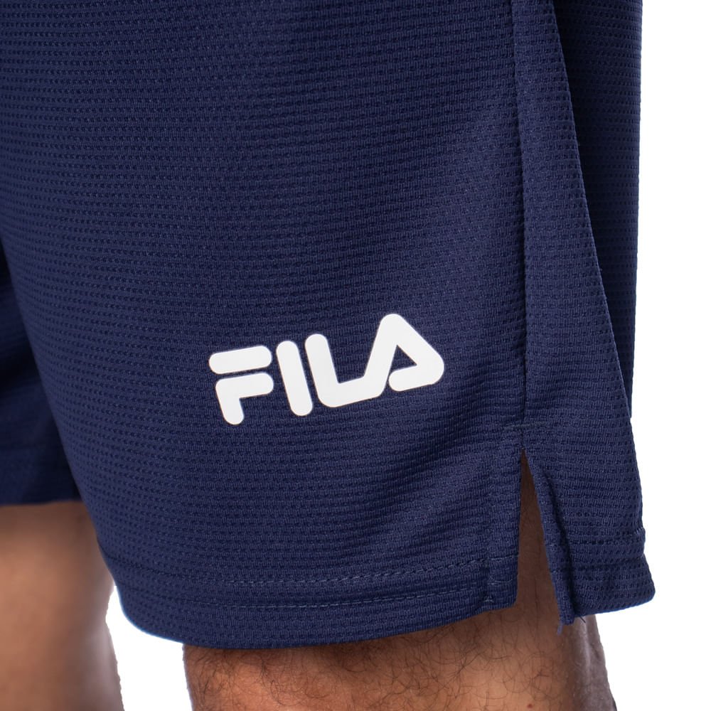 Bermuda Masculina Fila Sports Logo Marinho Azul Marinho 4