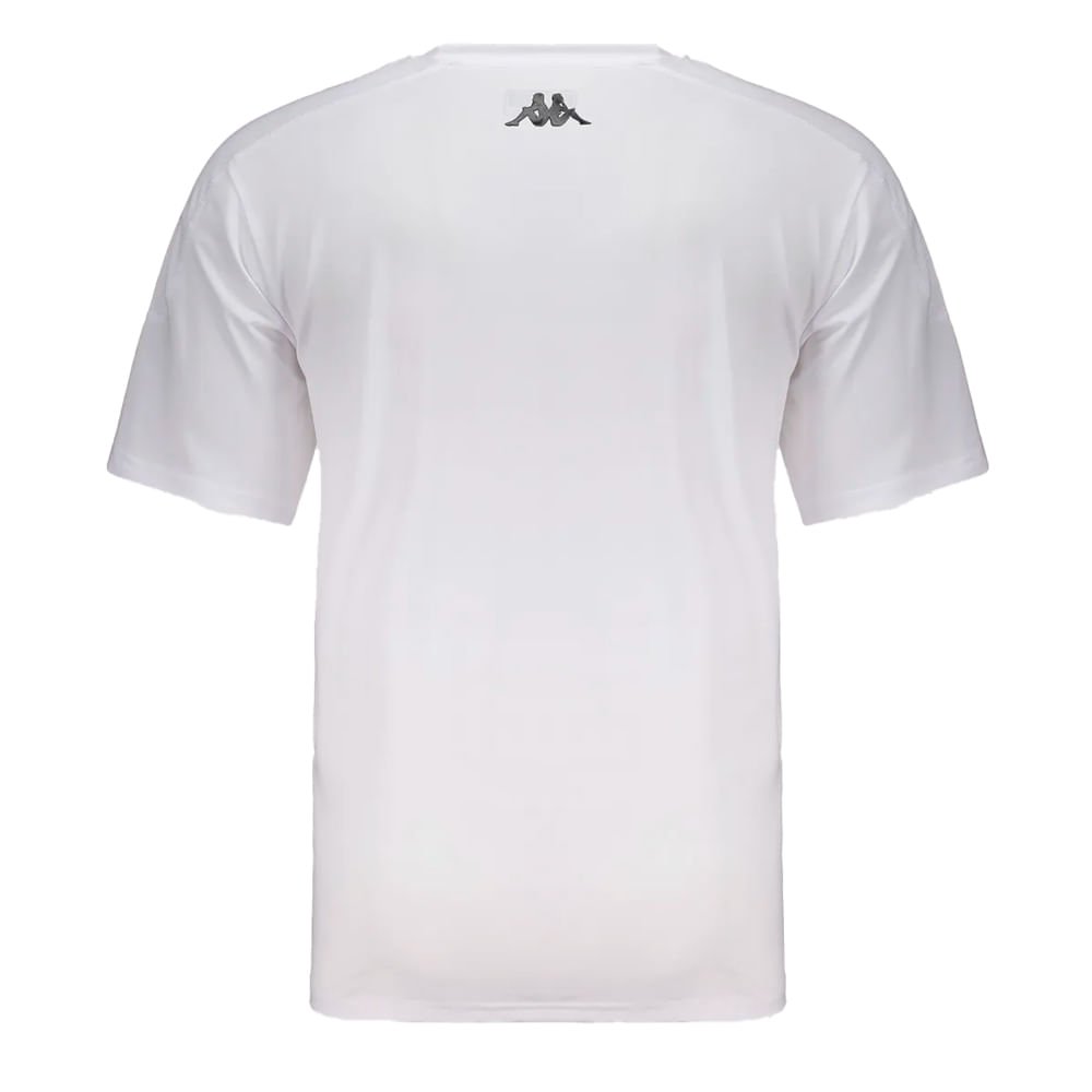 Camiseta Masculina Kappa Tully Sports Esportiva Branco Branco 2