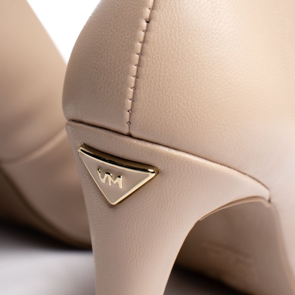 Scarpin Feminino Via Marte Napa Casual Creme Creme 6