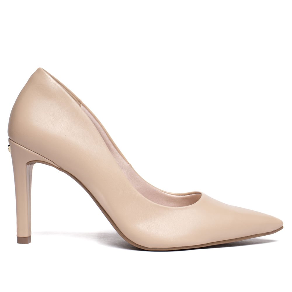 Scarpin Feminino Via Marte Napa Casual Creme