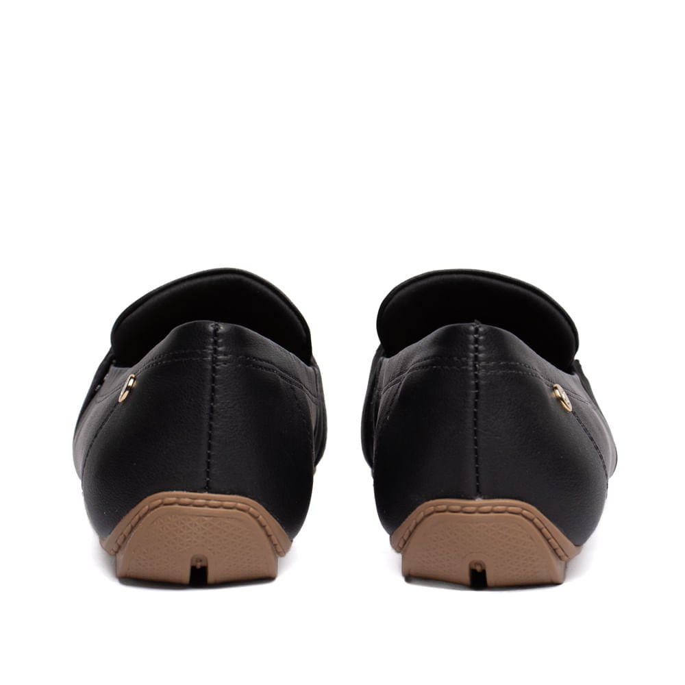 Mocassim Feminino Campesí Strass Preto Preto 3