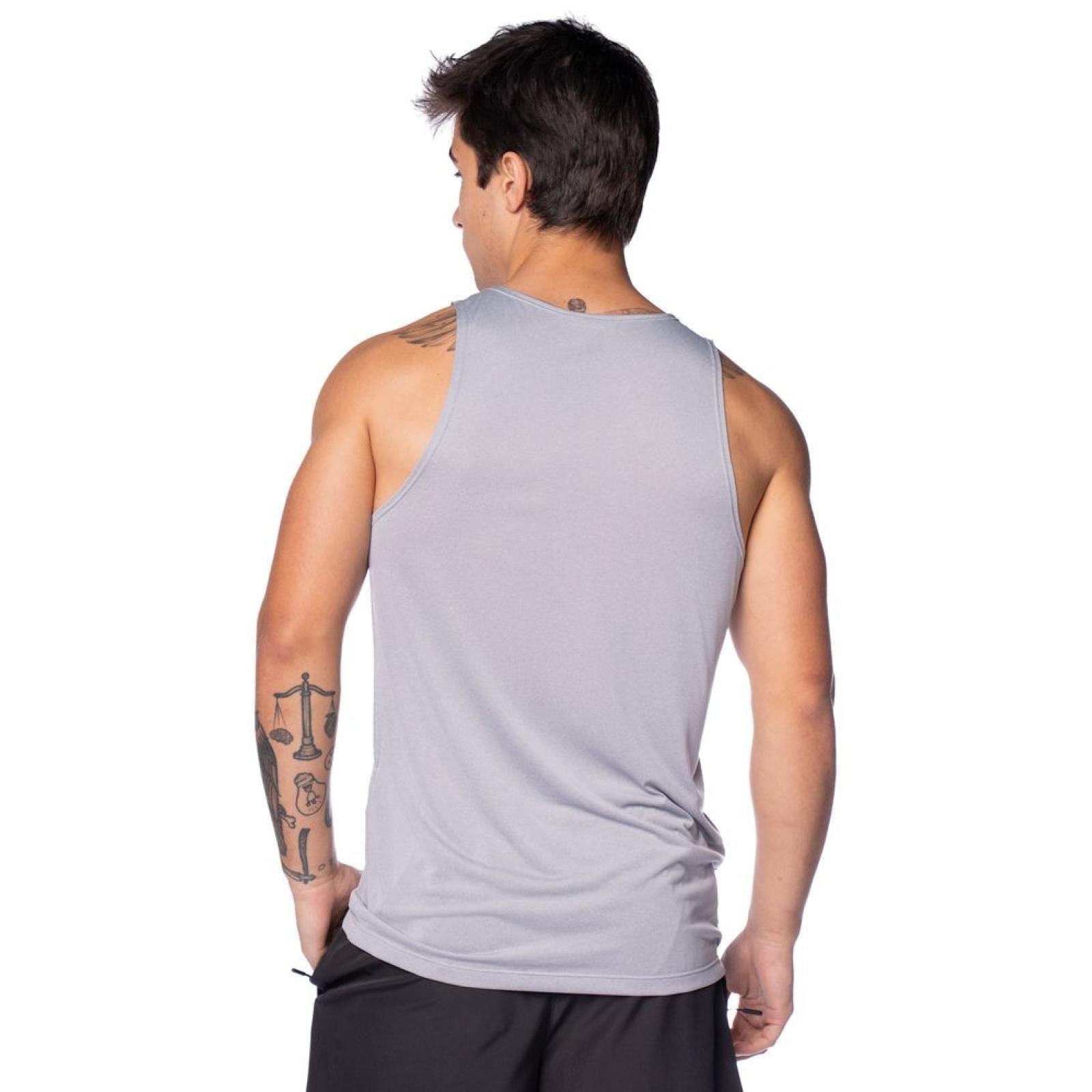 Regata Masculina Fila Sport Melange II Cinza Mescla Cinza 2