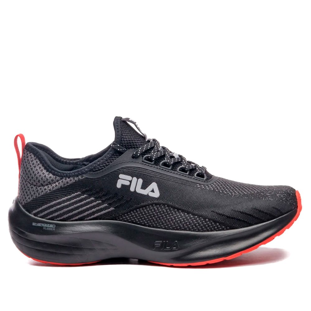 Tênis Masculino Fila Go Trainer 2 Energized Preto/Vermelho