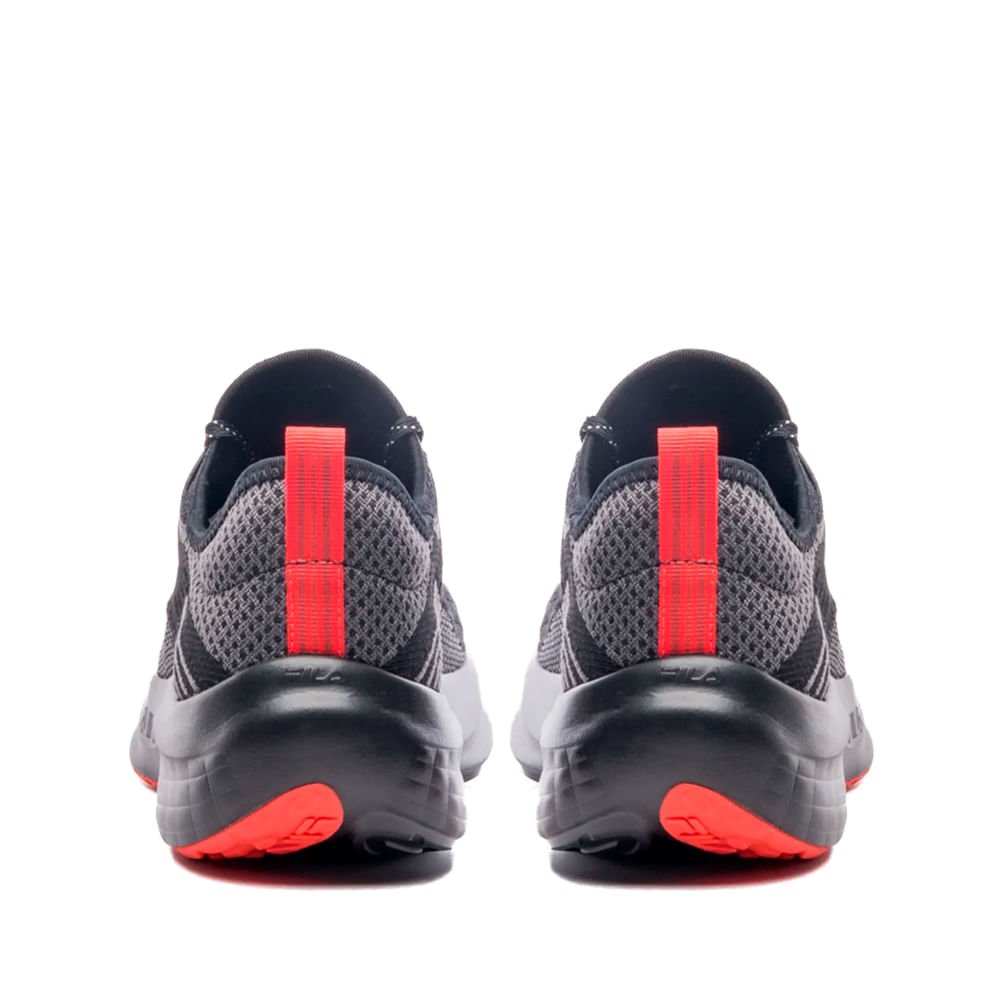 Tênis Masculino Fila Go Trainer 2 Energized Preto/Vermelho Preto 3