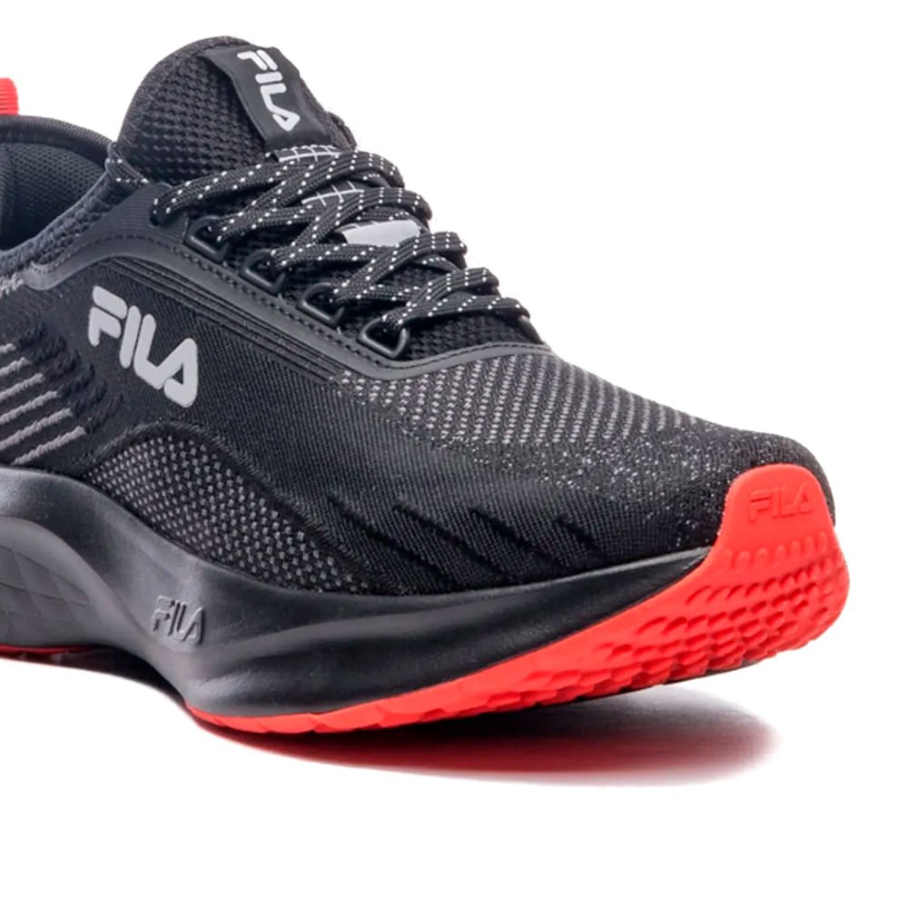 Tênis Masculino Fila Go Trainer 2 Energized Preto/Vermelho Preto 7