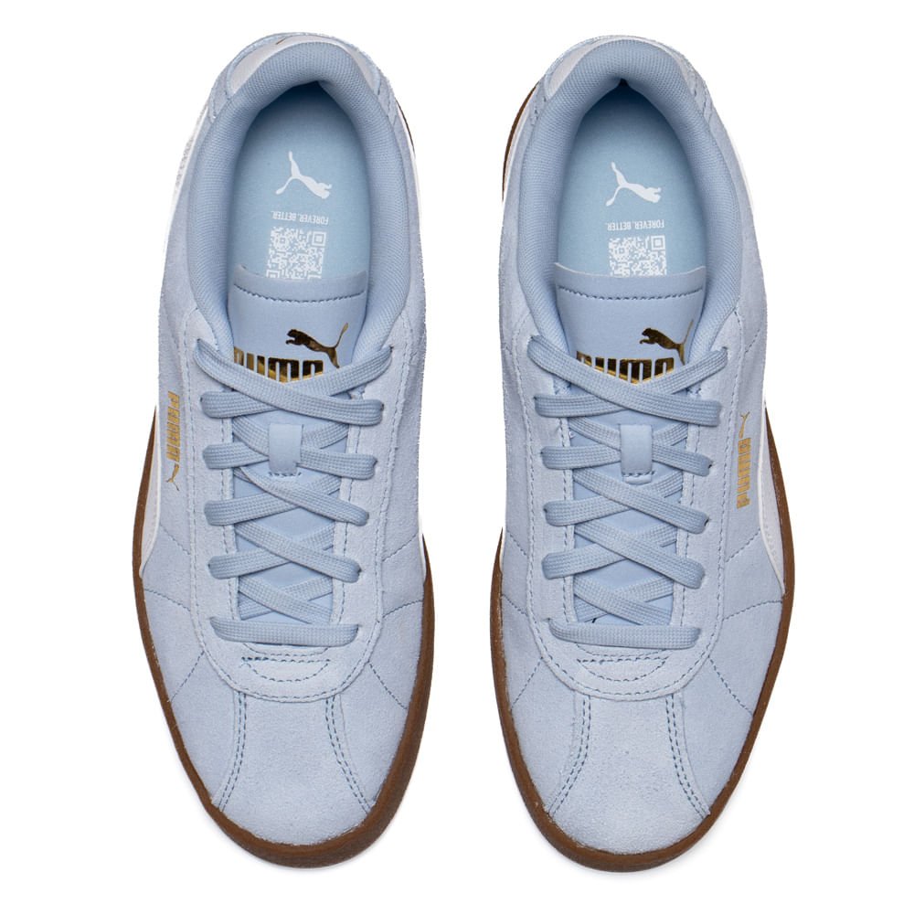 Tênis Feminino Puma Club II Camurça Azul/Branco Azul/Branco 4