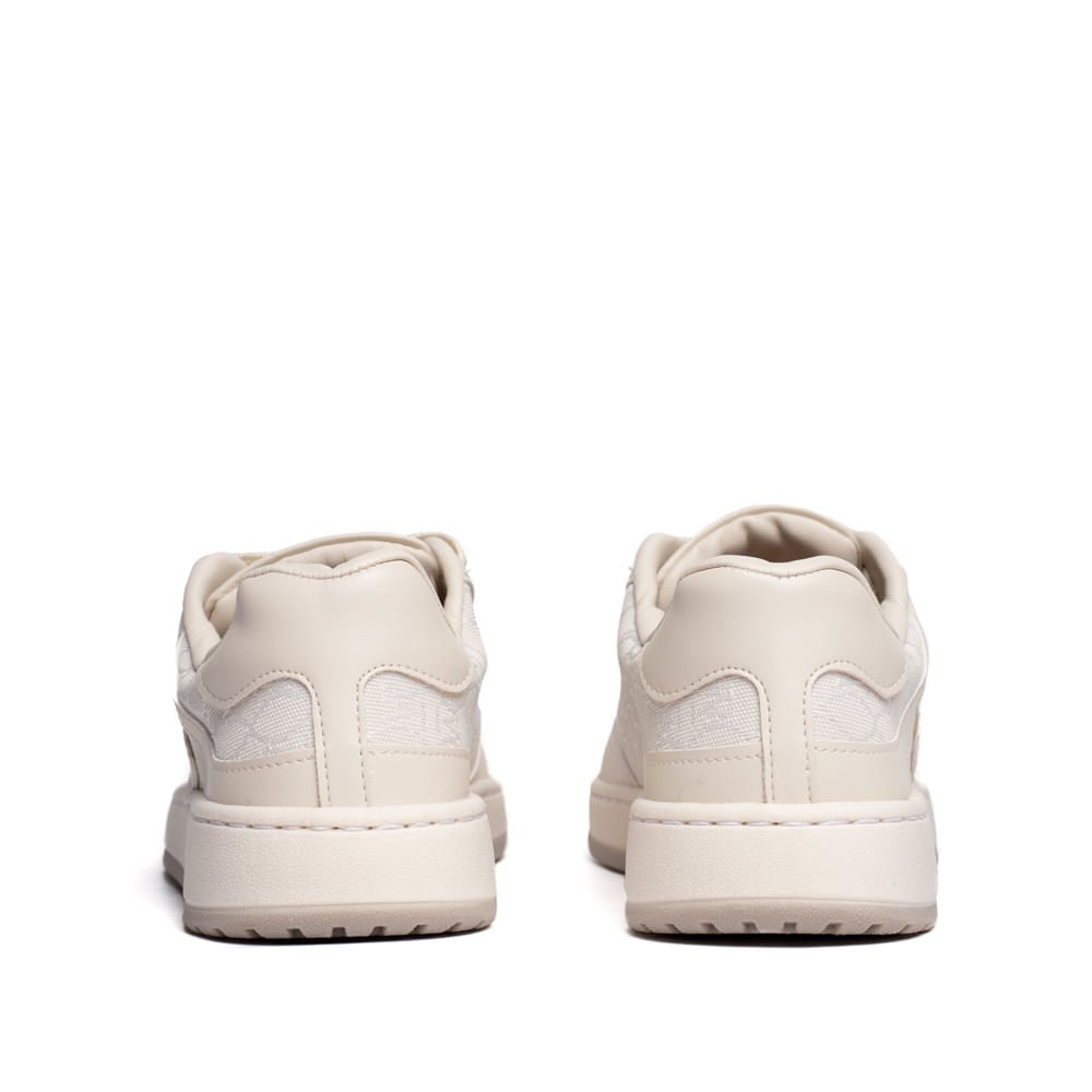 Tênis Feminino Vizzano Tramado Monograma Off White Off White 3