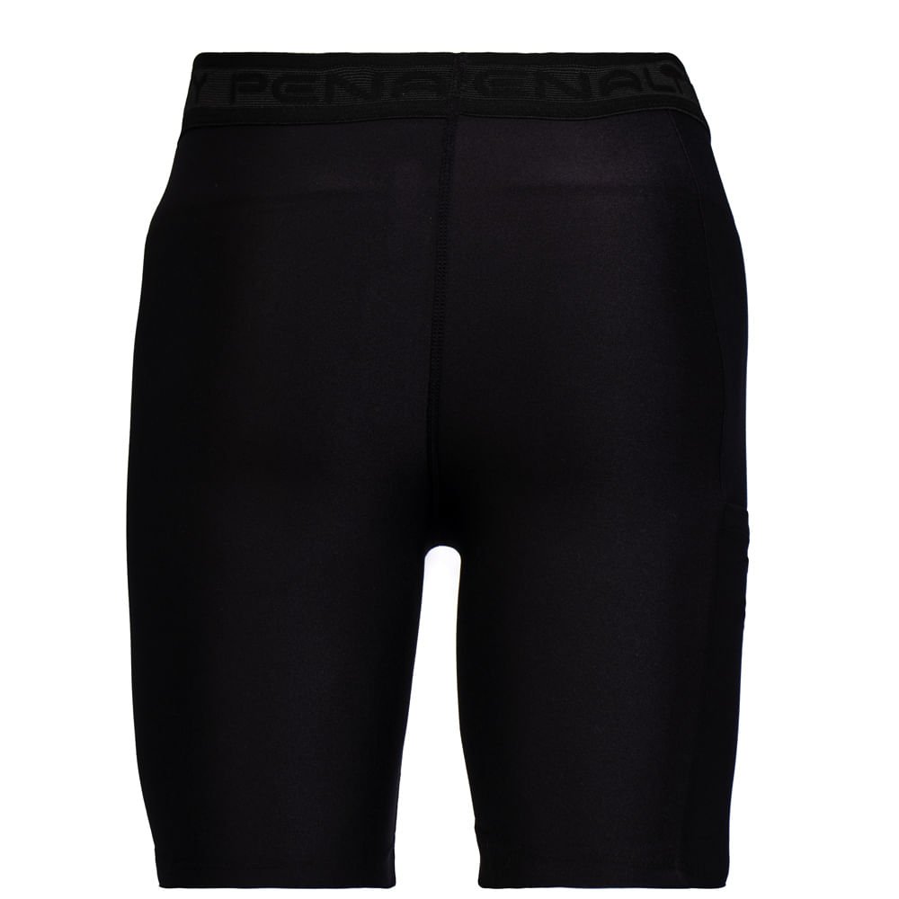 Bermuda Masculina Penalty Skin Compressão Preto Preto 2