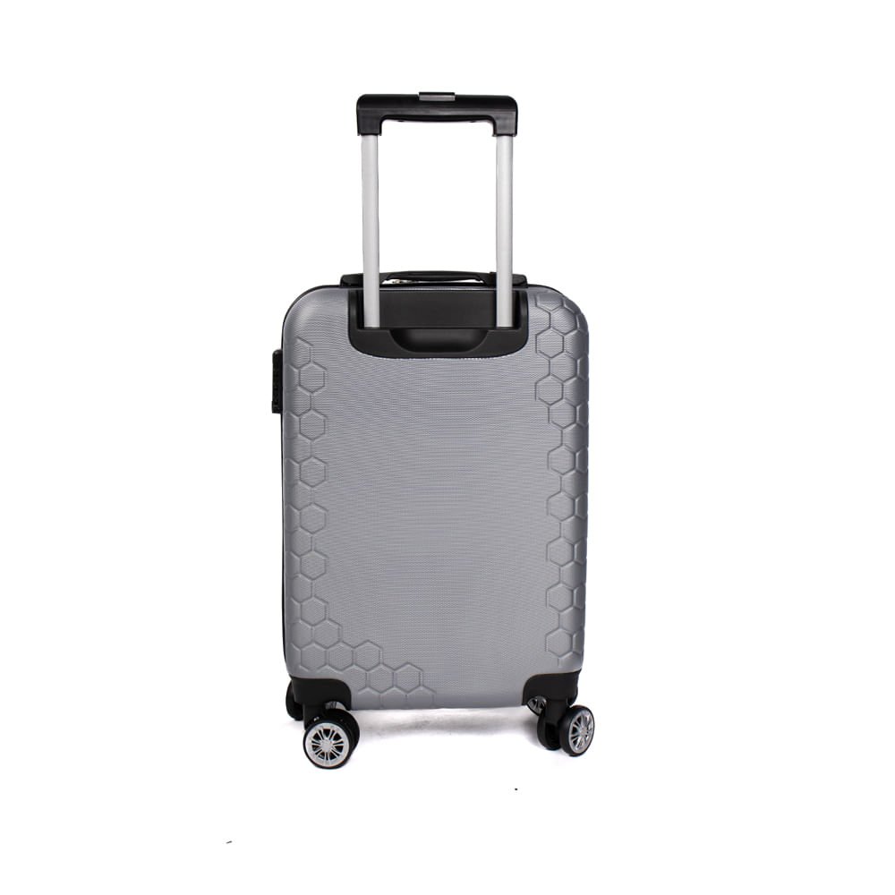 Mala Tonin Hexagon Rígida Bordo Pequena Prata Prata 2