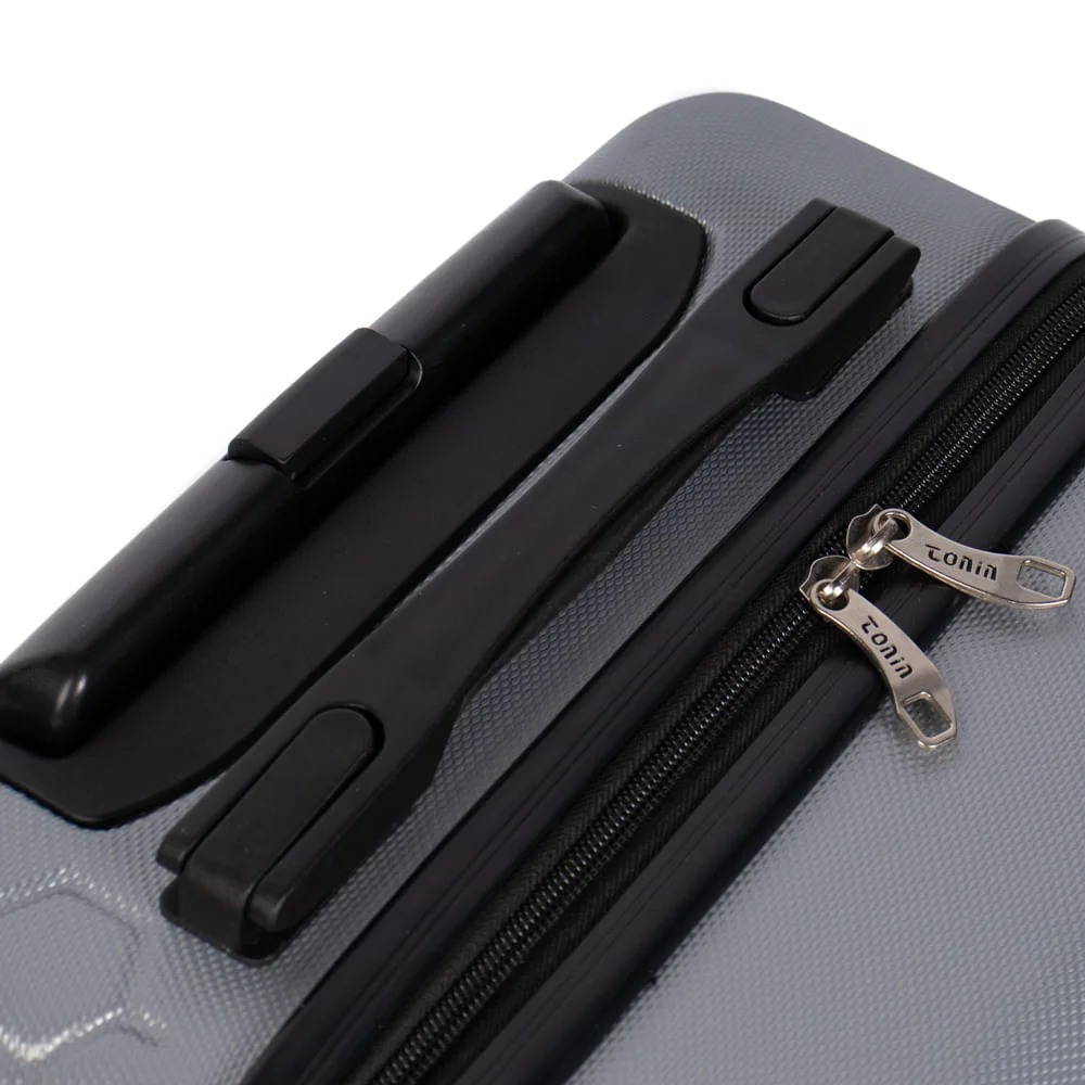 Mala Tonin Hexagon Rígida Bordo Pequena Prata Prata 4