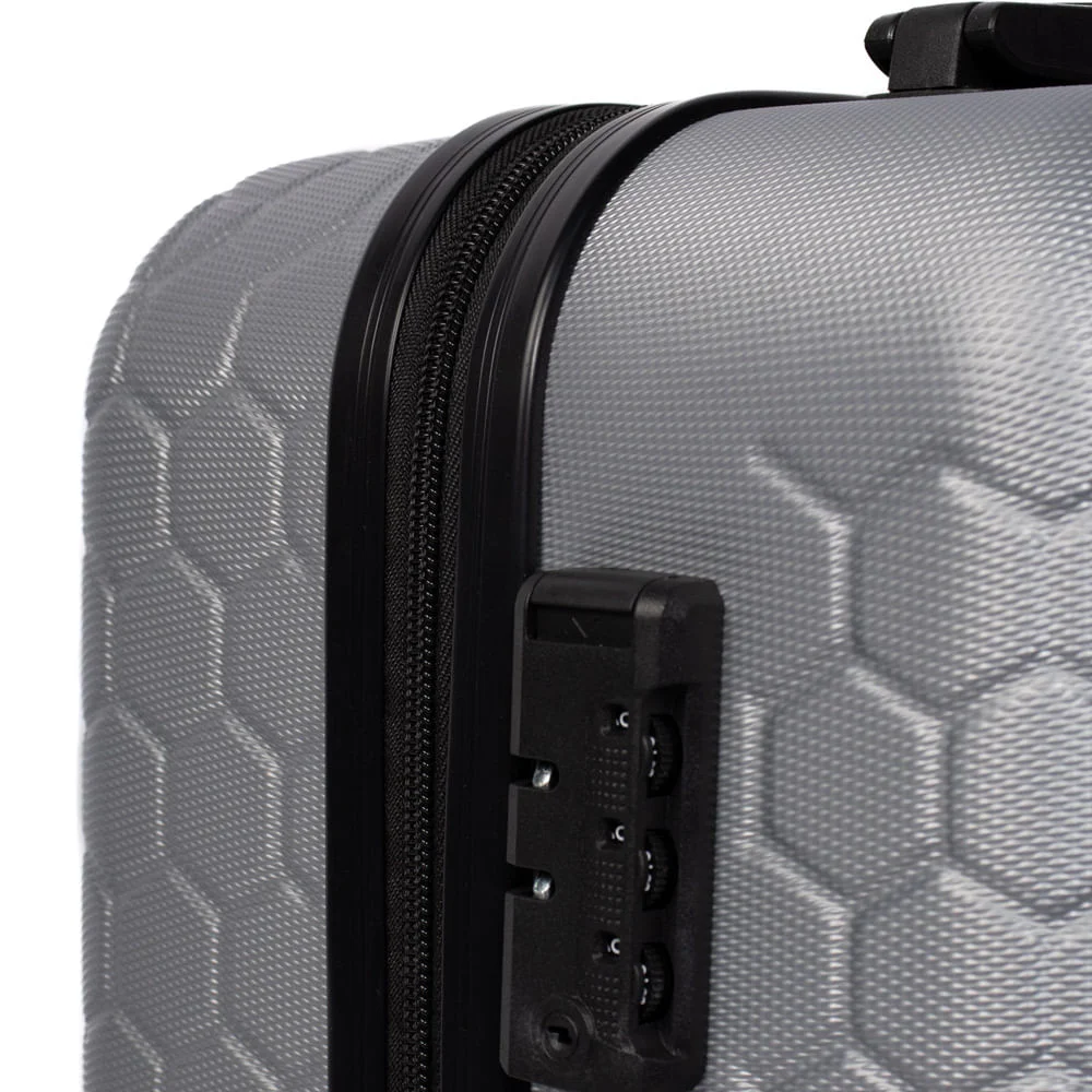 Mala Tonin Hexagon Rígida Bordo Pequena Prata Prata 5