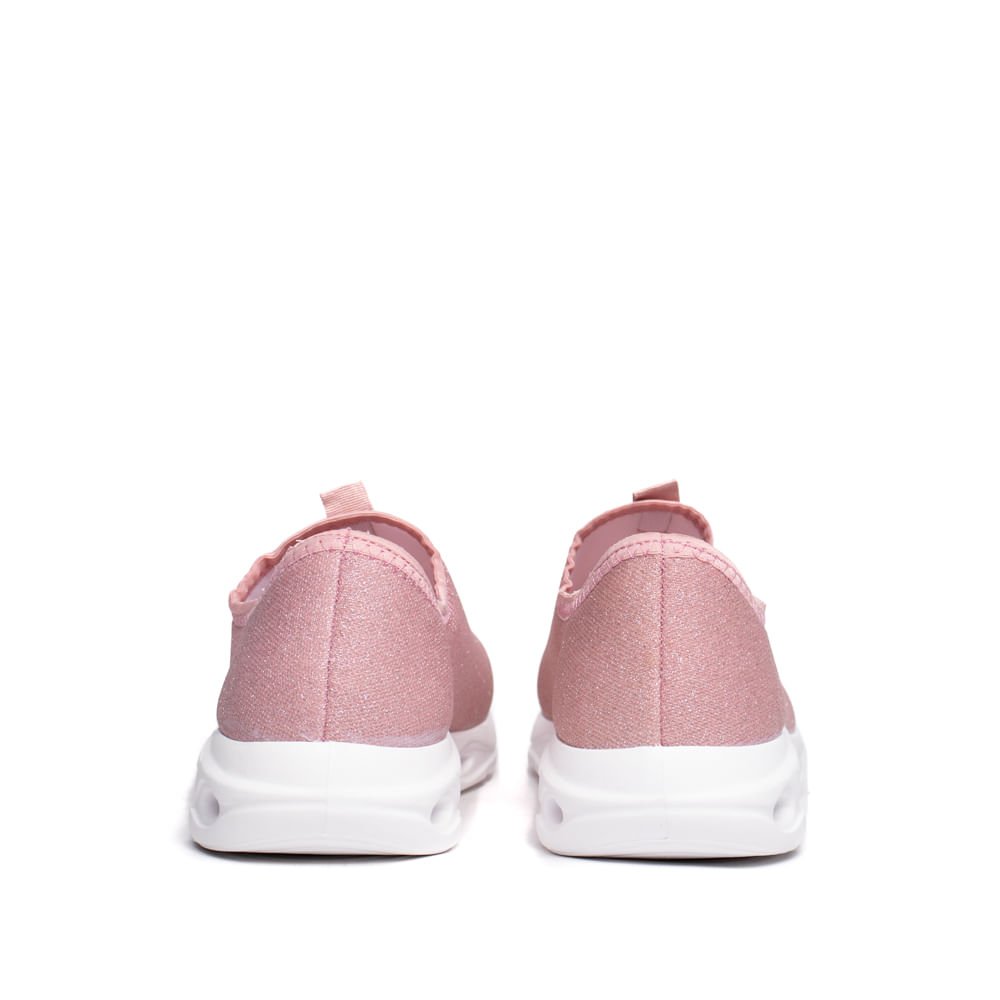 Tênis Infantil Molekinha Calce Fácil Glitter Rosa Rosa 3
