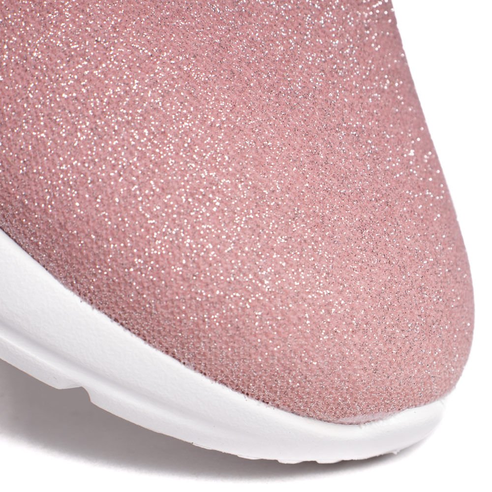Tênis Infantil Molekinha Calce Fácil Glitter Rosa Rosa 7