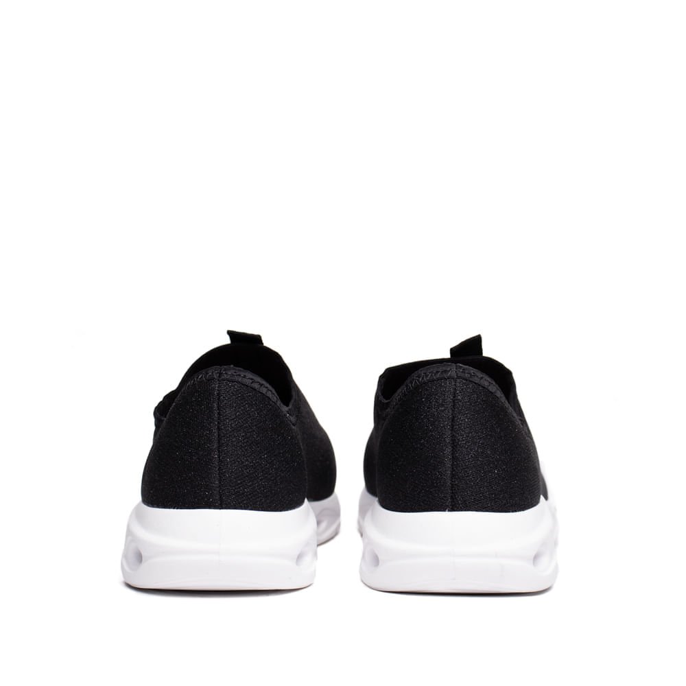 Tênis Infantil Molekinha Calce Fácil Glitter Preto Preto 3