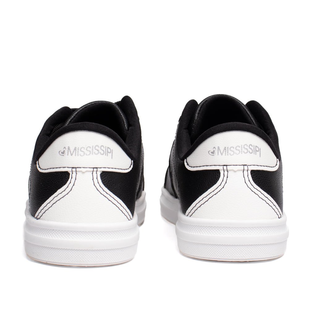 Tênis Feminino Mississipi Napa Preto/Branco Preto 3
