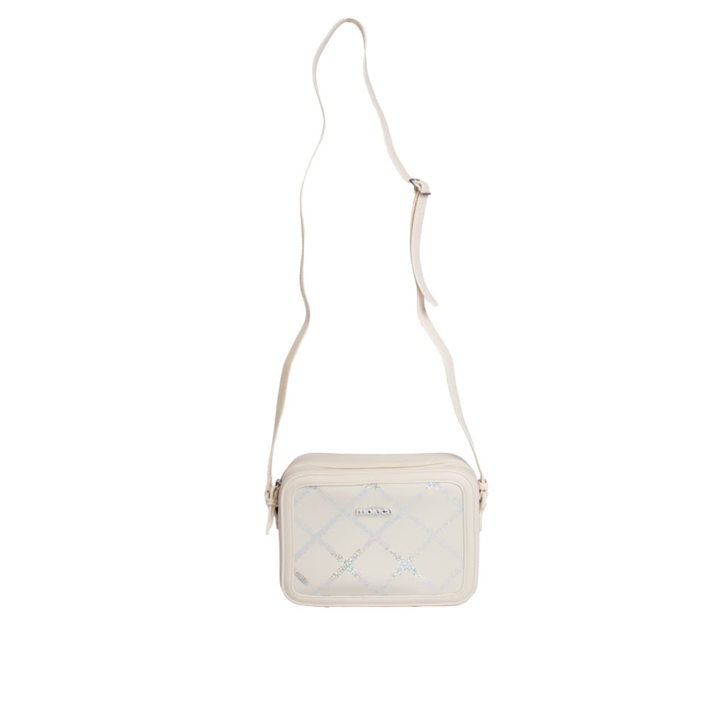 Bolsa Feminina Moleca Tiracolo Pequena Branco Off Branco 4