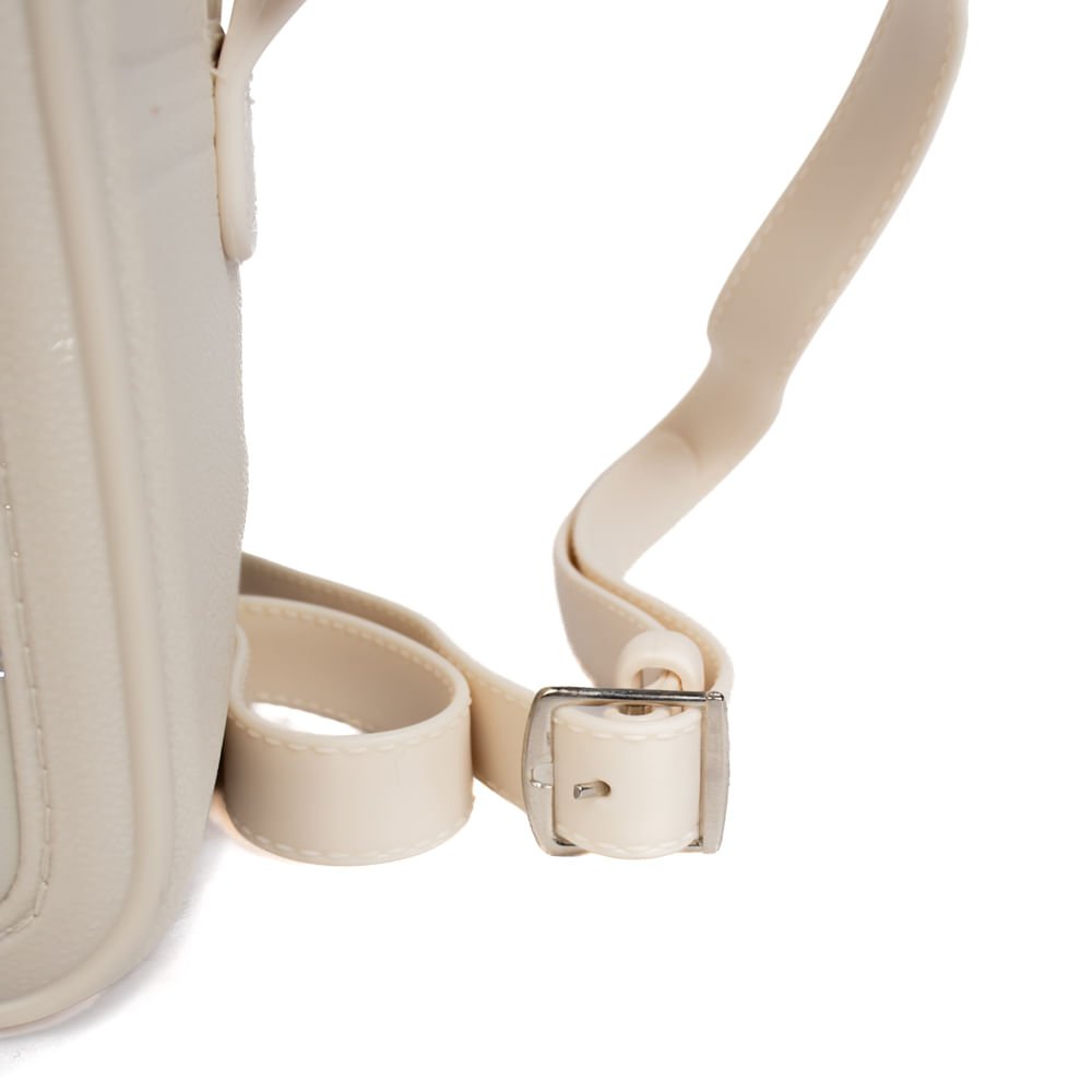 Bolsa Feminina Moleca Tiracolo Pequena Branco Off Branco 5
