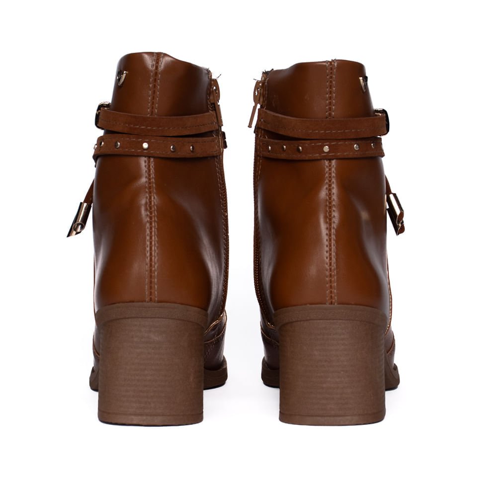 Bota Feminina Mississipi de Cano Curto Marrom Marrom 3