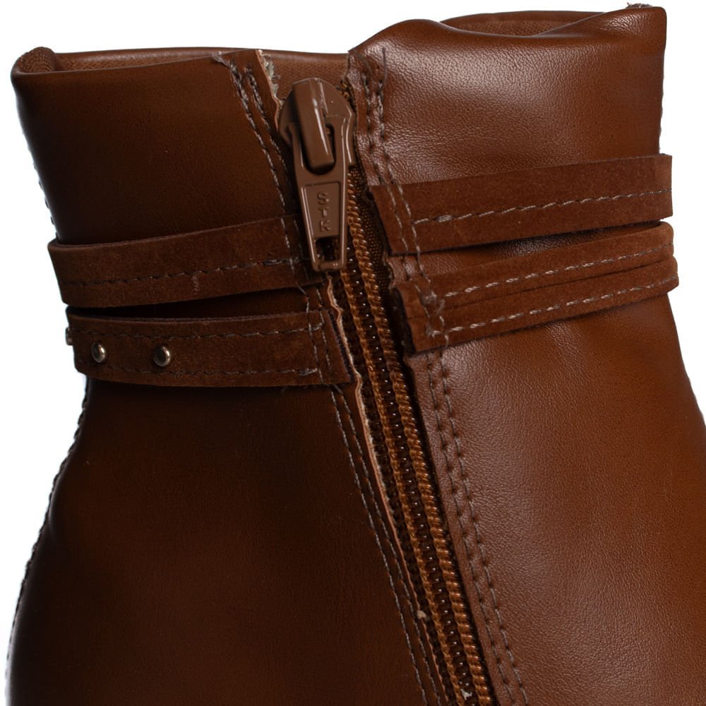 Bota Feminina Mississipi de Cano Curto Marrom Marrom 6