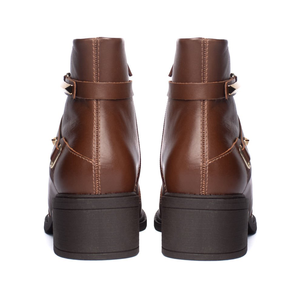 Bota Feminina Ramarim Cano Curto Café Marrom Marrom 3
