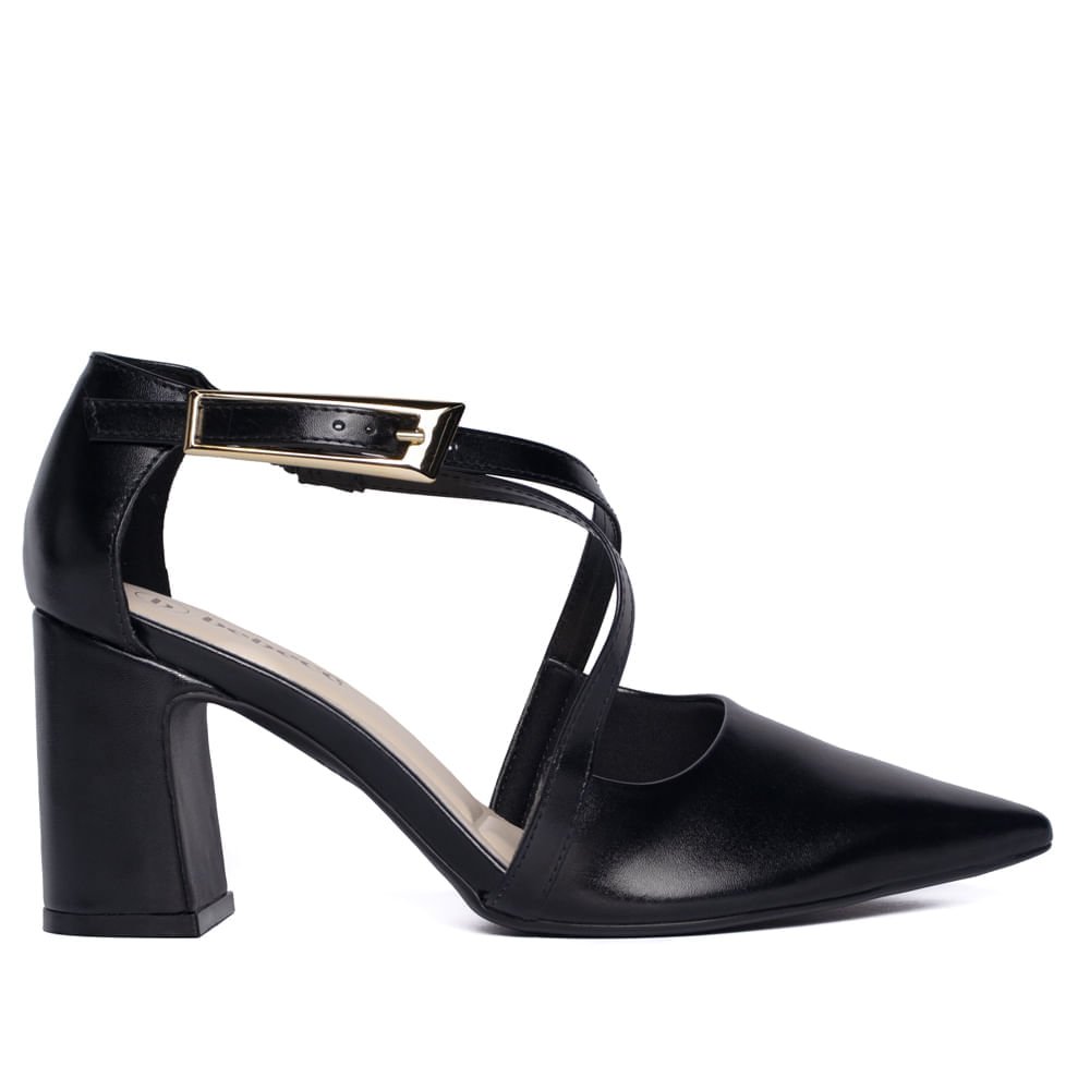 Scarpin Feminino Bebecê Casual Preto