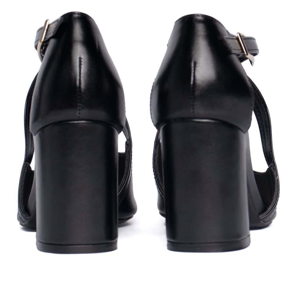 Scarpin Feminino Bebecê Casual Preto Preto 3