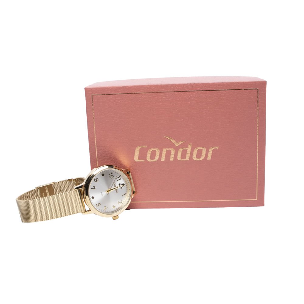 Relógio Feminino Condor Analógico CO2035NDS/K4K com Estrela Dourado 5