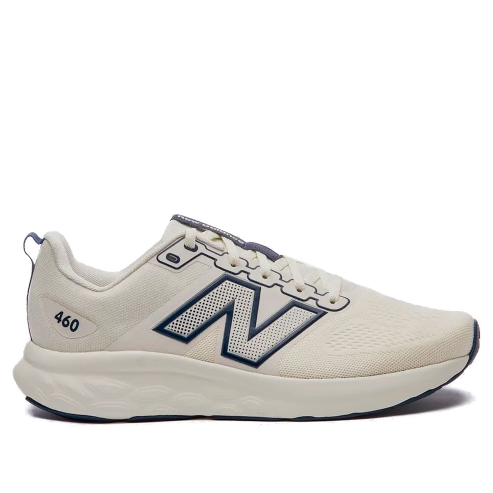 Tênis Masculino New Balance 460 V4 Off White/Marinho Branco 4