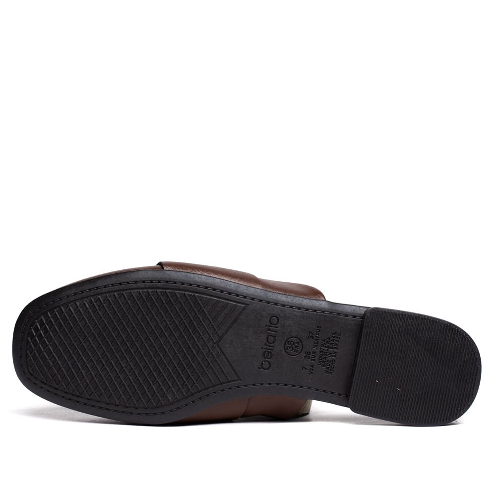Sapatilha Mule Feminina Beira Rio Napa Turim Marrom Marrom 2