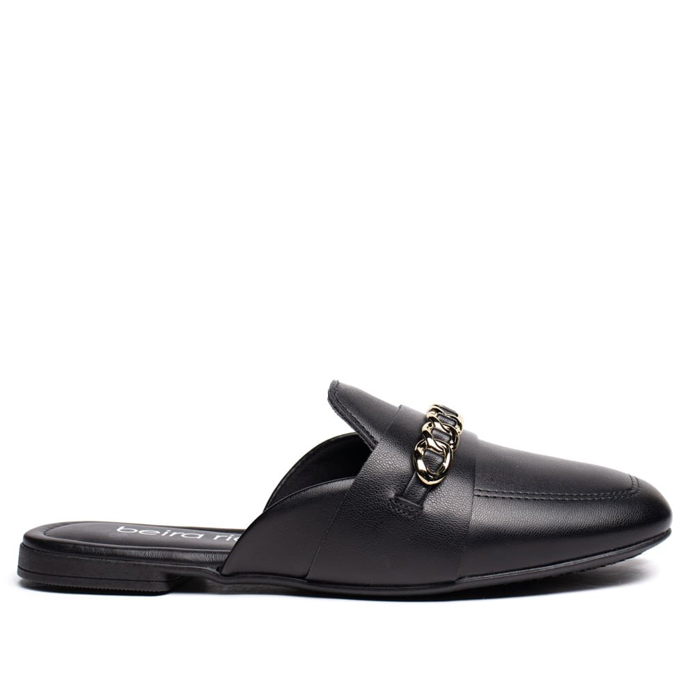 Mule Feminina Beira Rio Napa Turim Preto