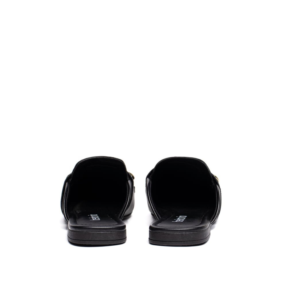 Mule Feminina Beira Rio Napa Turim Preto Preto 3