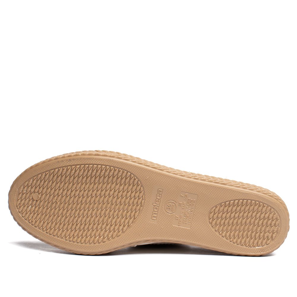 Sapatilha Feminina Moleca Nobuck Perfuros Off White Branco 2